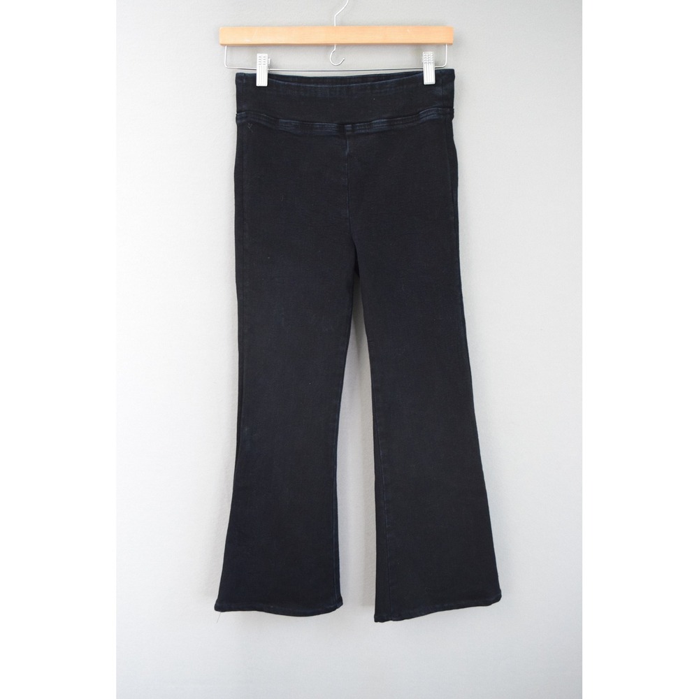 FRAME Jetset Mini Boot Crop Size 1 Blue Sheen Noir Stretch Womens JCMB631